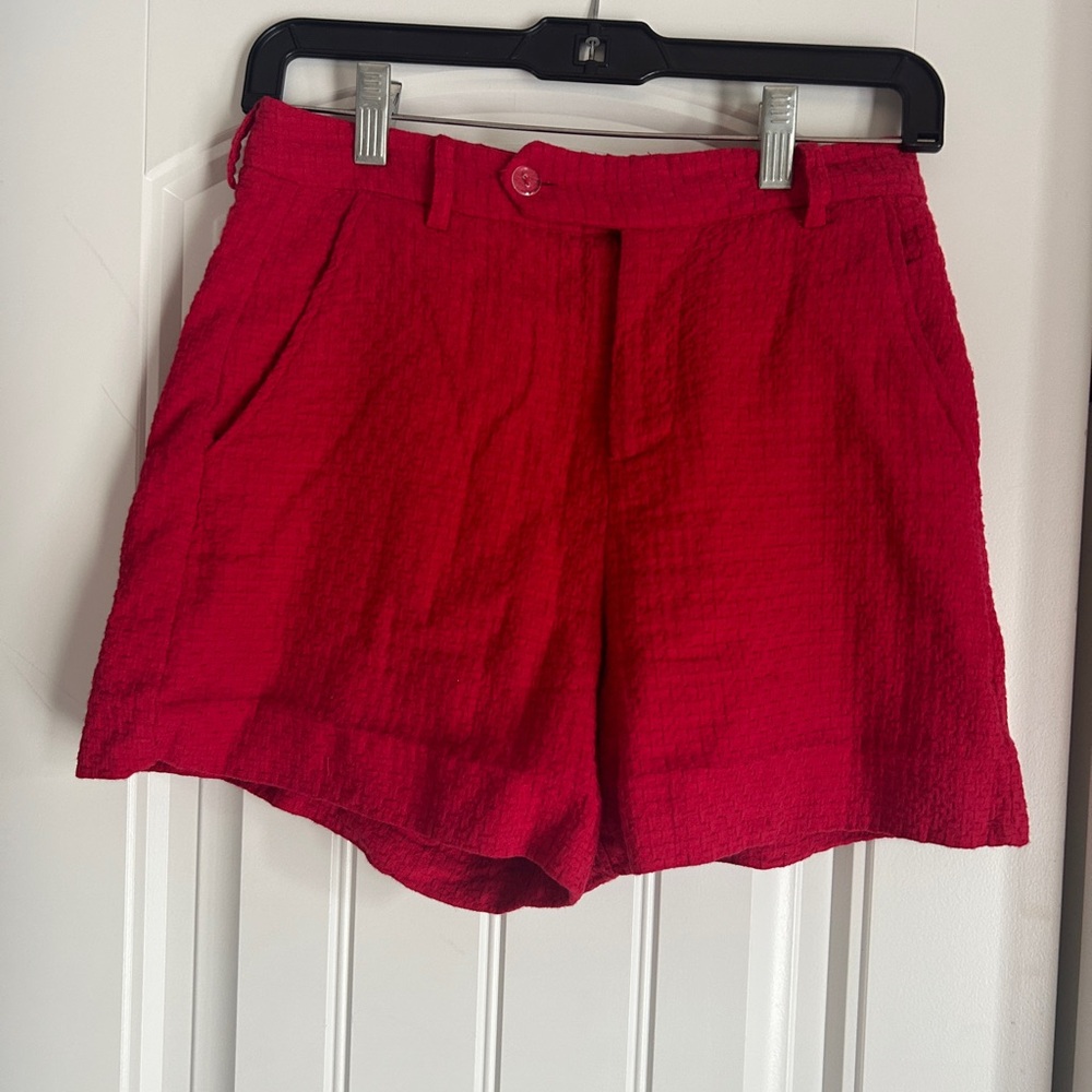 Draper James Red Shorts with Pockets